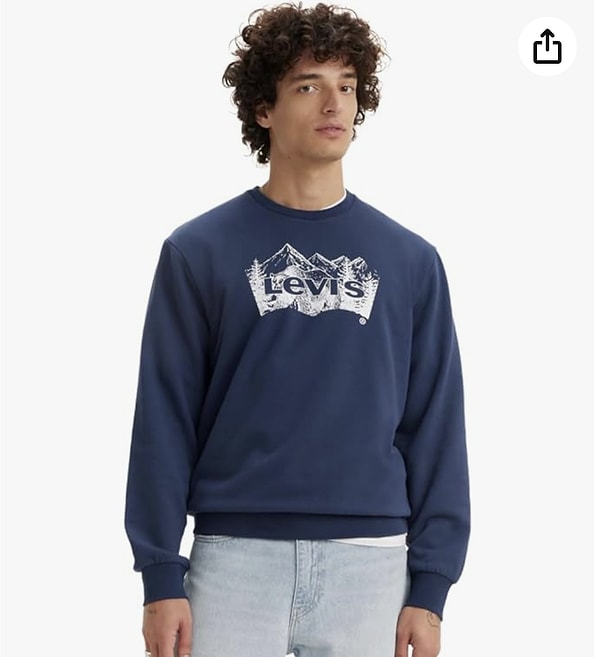 Levi's Standard Graphic Crew Sweatshirt Sweatshirt Erkek