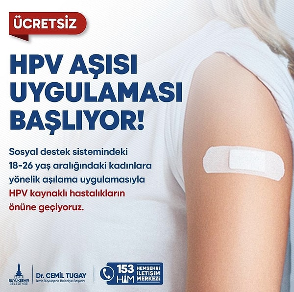 İzmir Ücretsiz HPV Aşısı