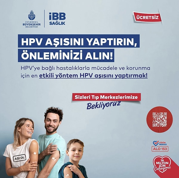 İstanbul (İBB) Ücretsiz HPV Aşısı