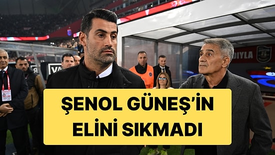 Trabzonspor - Bodrumspor Maçında Volkan Demirel, Şenol Güneş'in Elini Sıkmadı