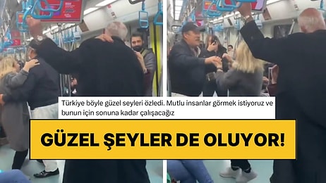 Sokak Müzisyenleri Marmaray’da Çalınca Dans Etmeye Başlayan Çiftler Tebessüm Ettirdi