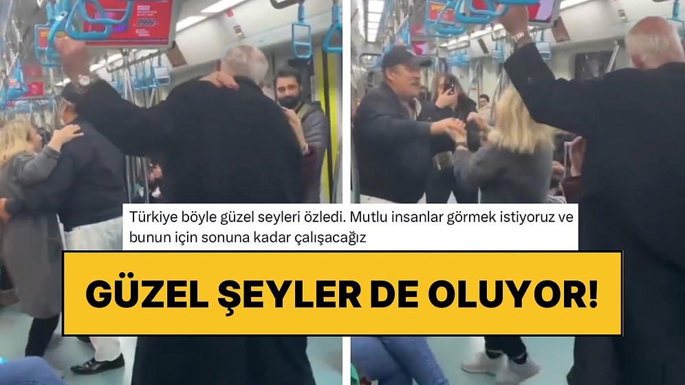 Sokak Müzisyenleri Marmaray’da Çalınca Dans Etmeye Başlayan Çiftler Tebessüm Ettirdi