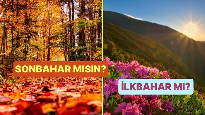 Kişilik Testi: Sonbahar mısın ilkbahar mı?