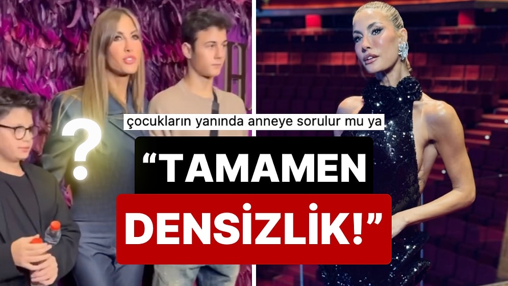 "Densizlik": Çağla Şıkel'in Oğulları Kuzey ve Uzay'a Yersiz Sorular Yönelten Muhabir Sinirleri Fena Hoplattı!