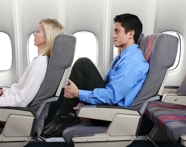 Third, avoid reclining your seat too far back. Swain explains that this can be unpleasant for the passenger seated behind you. "After all, both parties have paid for their seats, so it's important to be empathetic to other passengers," she says.