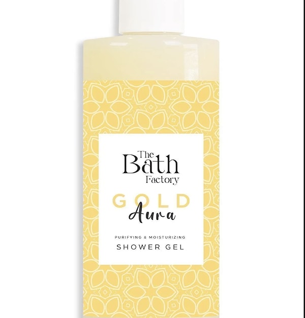 14. THE BATH FACTORY Gold Aura Nemlendirici Ve Besleyici Mistik Kokulu Duş Jeli 400 ml