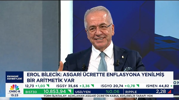 Fenerbahçe Başkan Vekili Erol Bilecik, CNBC-E'de canlı yayına katıldı.