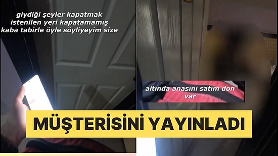 Paket Götürdüğü Müşterisini Kayda Alan Ayıplayan Kurye Tepkilerin Odağında