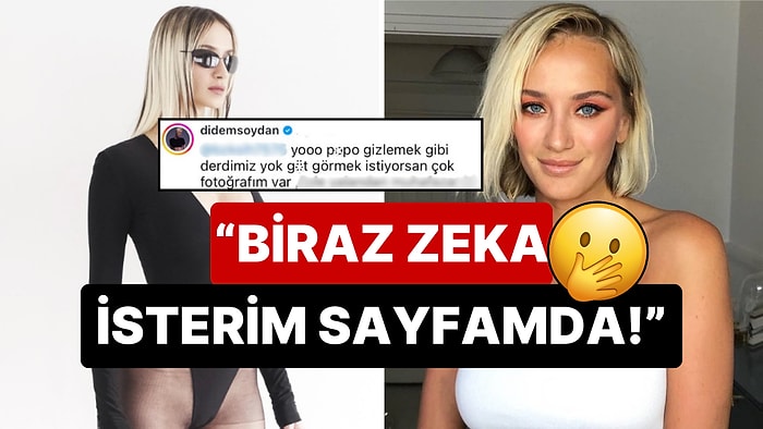 Didem Soydan'dan Mayolu Pozunu 'Popo Gizleme' Noktasından Vurmaya Çalışan Kullanıcıya Tokat Gibi Cevap!