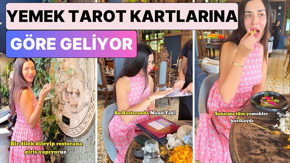 Bali'de Dilek Dileyerek Girilen ve Yemeklerin Tarot Kartına Göre Geldiği Bir Değişik Restoran