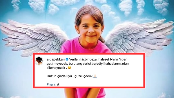 Ünlü isimler de karar sonrası sosyal medyada tepkilerini dile getirdi. Ajda Pekkan: