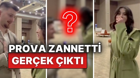 İçimiz Sıcacık Oldu! Evlilik Provası Yapan Adam, Gerçekten Evlenme Teklif Etti