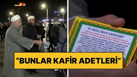 Tebliğciler Taksim Meydanı’nda Yılbaşı İçin Vatandaşları Darladı: “Bunlar Kafir Adetleri Uymayalım!”