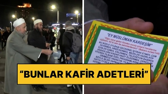 Tebliğciler Taksim Meydanı’nda Yılbaşı İçin Vatandaşları Darladı: “Bunlar Kafir Adetleri Uymayalım!”