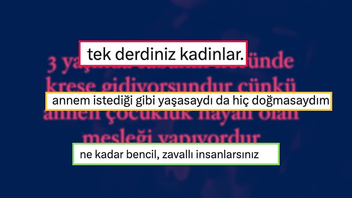 Annelerin Çalışmasını Kreşe Giden Çocuklar Üzerinden Dramatize Etmeye Çalışan Kullanıcıya Tepki Yağdı