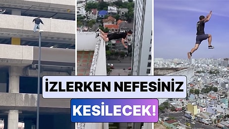 Yüksek Noktalardan Çılgın Atlayışlar Gerçekleştiren Adrenalin Tutkunlarını İzlerken Nefesiniz Kesilecek