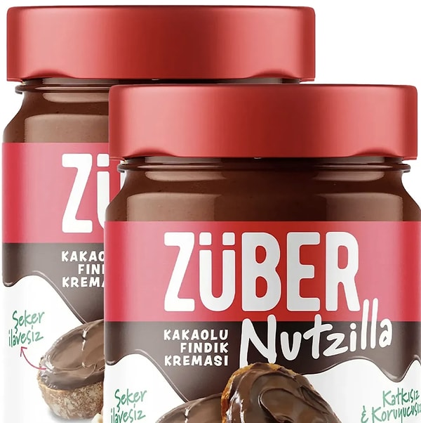 10. Züber Nutzilla Fındık Kreması Kakaolu 315g X 2 Adet