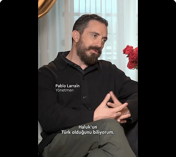 Filmin yönetmeni Pablo Larraín, Haluk Bilginer'in filme seçilme sürecini ve kendisini nereden tanıdığını anlattı.