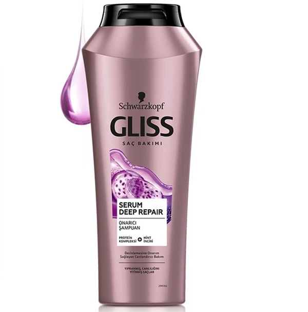 7. Gliss Serum Deep Repair Onarıcı Şampuan - Protein Kompleksi ve Hint İnciri ile 500 ml