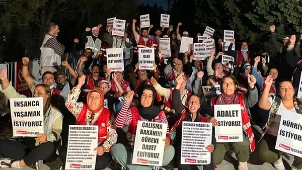 İstanbul Çatalca’da bulunan Polonez fabrikası işçileri sendikaya üye oldukları gerekçesiyle işten atılmıştı. İşçiler haksızlığa karşı altı aydır direnişteydi.