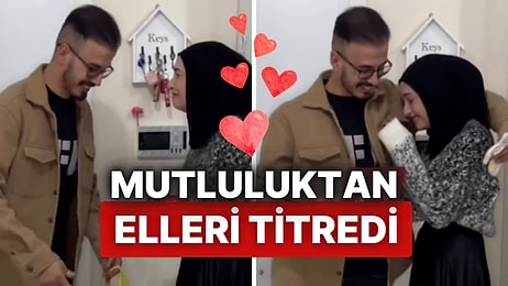 Mutluluktan Elleri Titredi: Eşine Baba Olacağı Haberini Veren Kadının Duygusal Anları