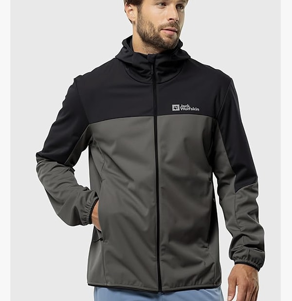 Jack Wolfskin Feldberg M kapüşonlu erkek softshell ceket