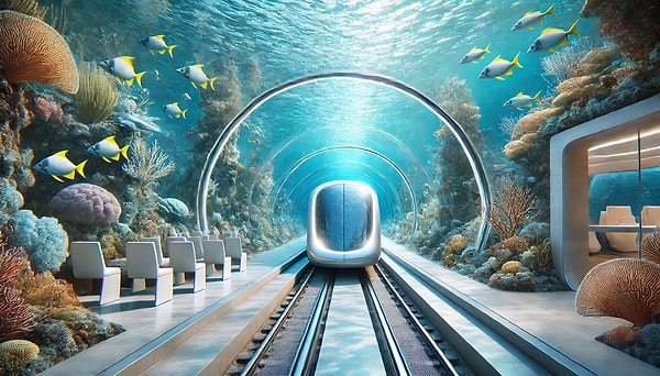 Marmaray tünelleri aslında denizin içinden geçmiyor, denizin altındaki kara tabakasının içine oyulmuş bir geçiş sistemi oluşturuyor. Tünel deniz tabanındaki karadan oyularak yerleştirilen ve çelikle güçlendirilmiş beton malzemeden yapıldı. Yani tünelin arkasındaki şey denizin altında bulunan kaya ve toprak tabakası.