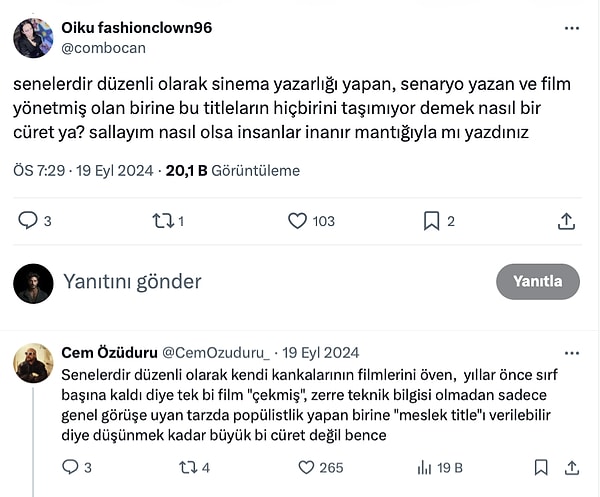 Yine de Altuntaş'a cümlelerini eleştiren sosyal medya kullanıcılarına cevap vermiş, fikrinin arkasında durmuştu kendisi.