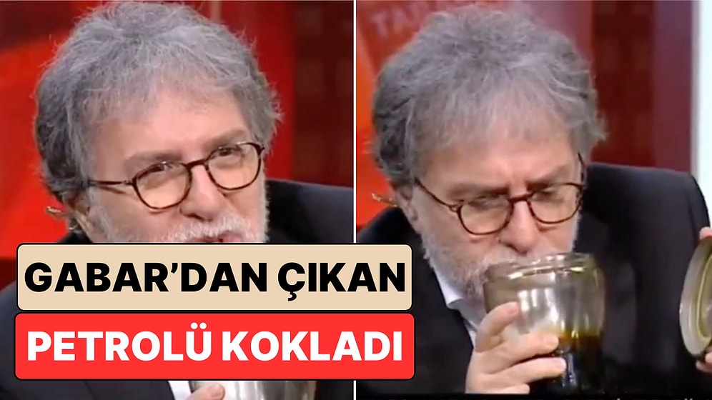 Ahmet Hakan Canlı Yayında Gabar Dağı'ndan Çıkan Petrolü Kokladı: "Benzin İstasyonlarında Duyduğumuz Koku"