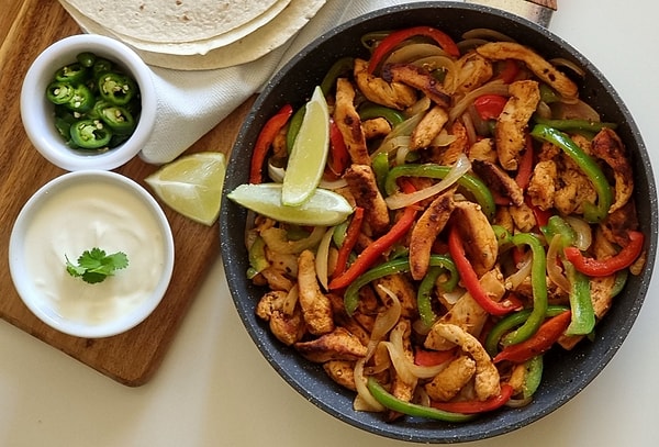 Tavuk fajita herkes için güzel bir seçim olabilir.