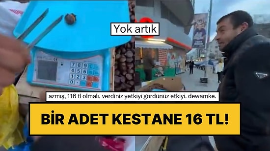 Bir Moto Kurye Kestane Tezgahından Paylaştı: Kestanenin Tanesi 16 TL!