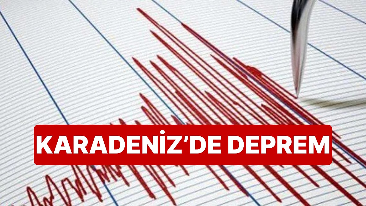 Karadeniz'de 4.3 Şiddetinde Deprem Meydana Geldi