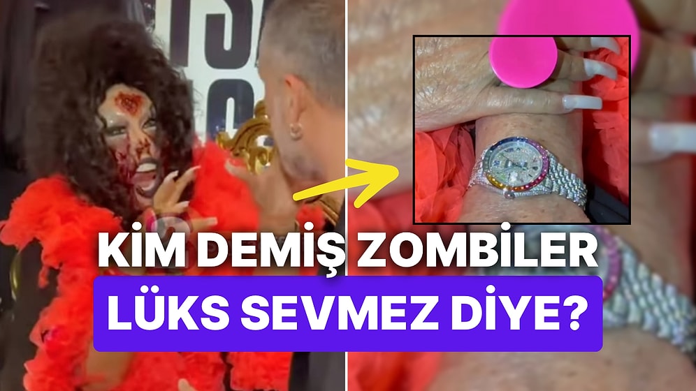 Zombiler de Lüks Sever: Filminin Galasına Zombi Kılığında Katılan Bülent Ersoy'un 3.5 Milyonluk Saati