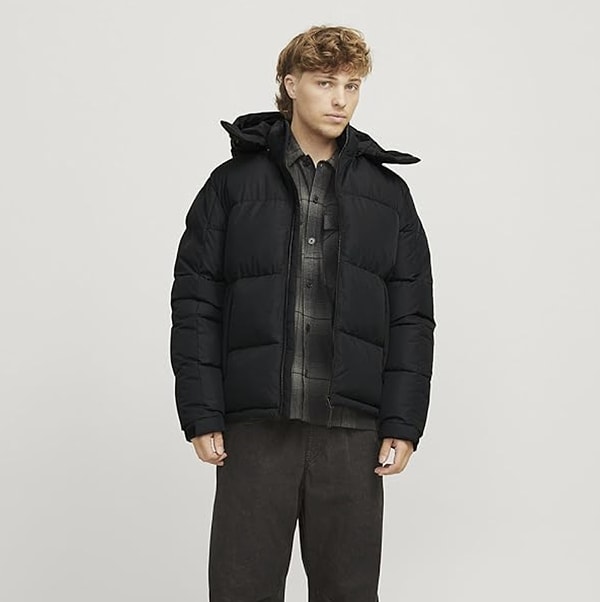 5. JACK & JONES Jcoaero Puffer Mont Ceket Erkek