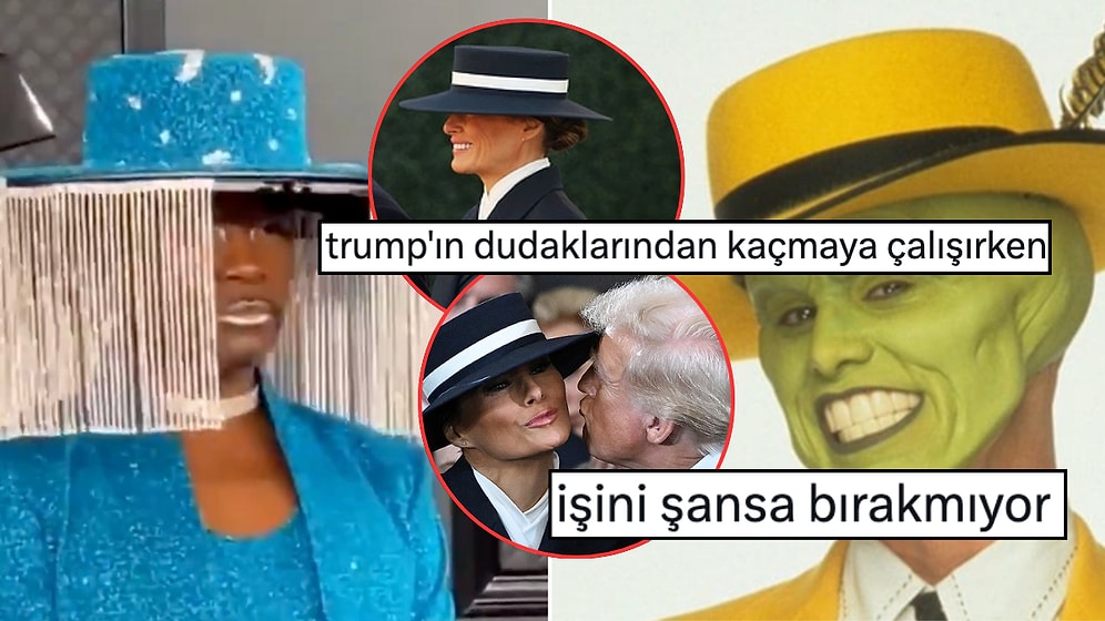 Melania Trump'ın Yemin Töreninde Taktığı "Öpücüksavar" Şapkası Goygoy Malzemesi Oldu