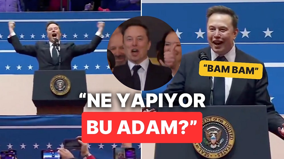 Elon Musk'ın Donald Trump'ın Yemin Törenindeki Birbirinden Abartılı Halleri