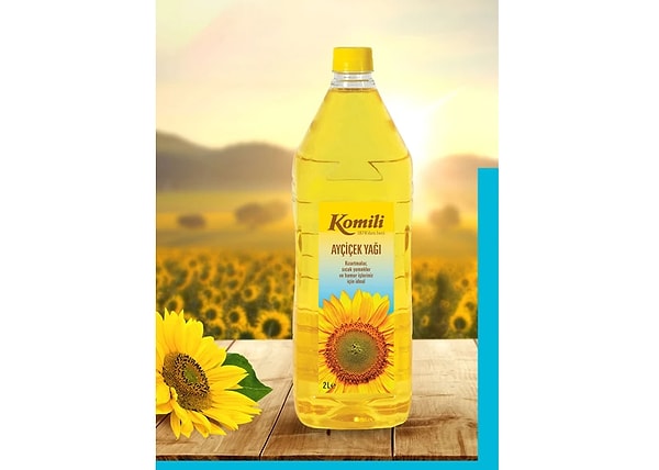 Komili Ayçiçek Yağı (2 Litre) 159 TL!