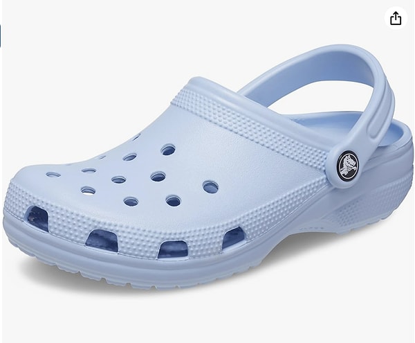 9. Crocs Classic Blue Calcite Sandalet Unisex Yetişkin