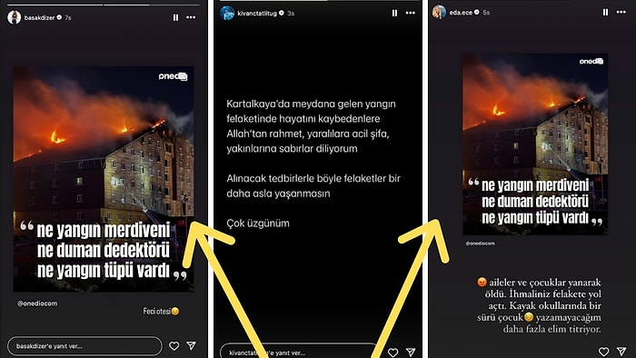 Canımız Ciğerimiz Yanıyor: 21 Ocak Günü Gerçekleşen Bolu Yangın Faciasında Ünlülerin Instagram Paylaşımları
