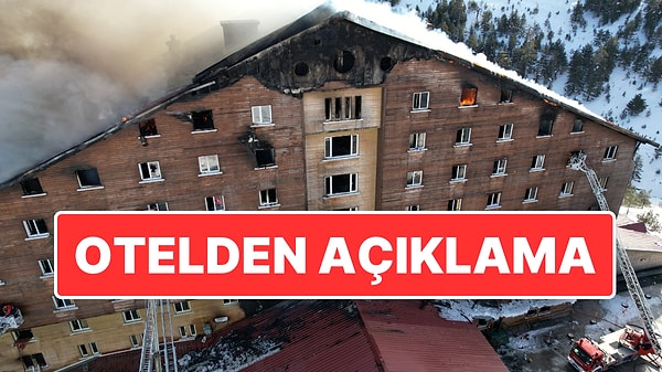 Bolu’da bulunan Grand Kartal Otel’nde çıkan yangın nedeniyle 76 kişi hayatını kaybetmişti. Otelin resmi sayfasından yapılan açıklamada, yangının tüm yönleriyle araştırılması için yetkililerler birlikte çalıştıkları duyuruldu.