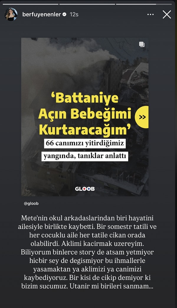 "Bu ihmallerle yaşamaktan ya aklımızı ya canımızı kaybediyoruz. Bir kişi de çıkıp demiyor ki; bizim suçumuz. Utanır mı birileri sanmam..."