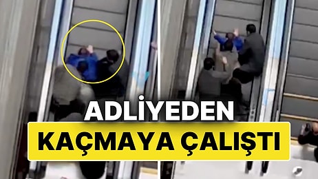 İstanbul Çağlayan Adliyesi'nde Gözaltındaki Şüpheli Kaçmaya Çalıştı