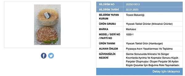 36 aydan küçük çocuklar için riskli.