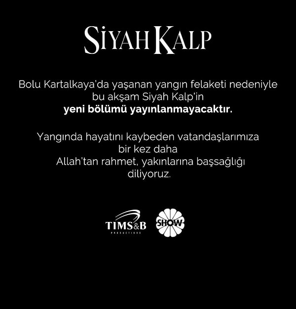 Siyah Kalp ve Hudutsuz Sevda'nın da yeni bölümleri ertelendi. Ancak Survivor ile ilgili devam kararı alındı.