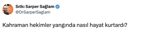 İmkansızlıkların ve can pazarının içerisinde bir hekim pek çok kişinin canını kurtardı. Twitter'da bu paylaşım beğeni topladı.