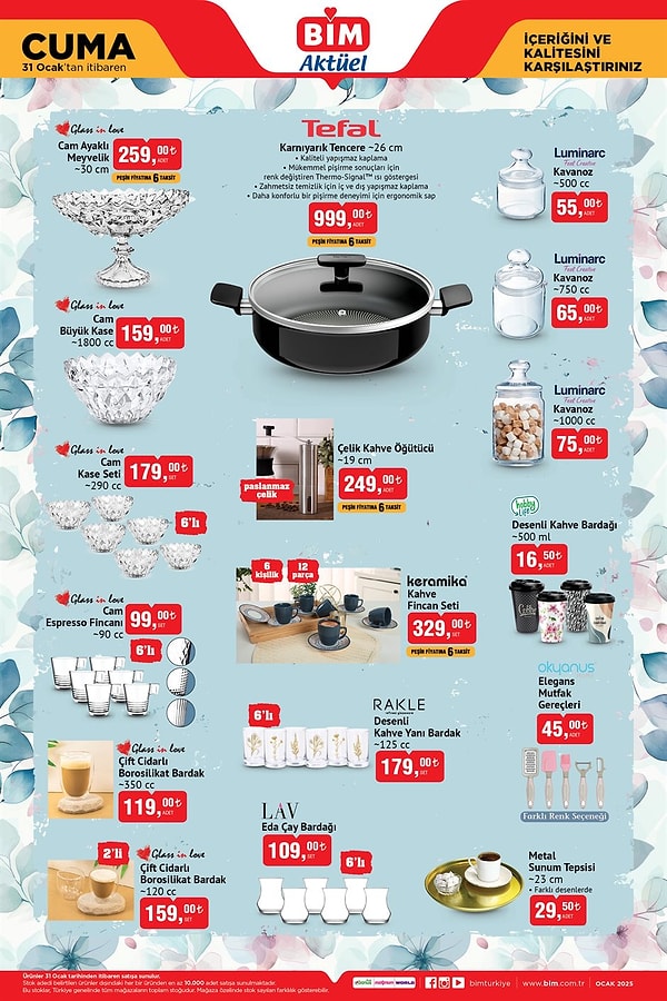 Tefal Karnıyarık Tencere 999 TL