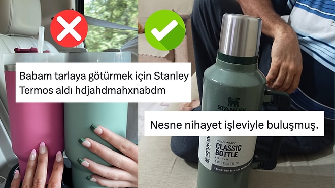 Tarlaya Götürmek İçin Stanley Termos Alan Baba Viral Oldu