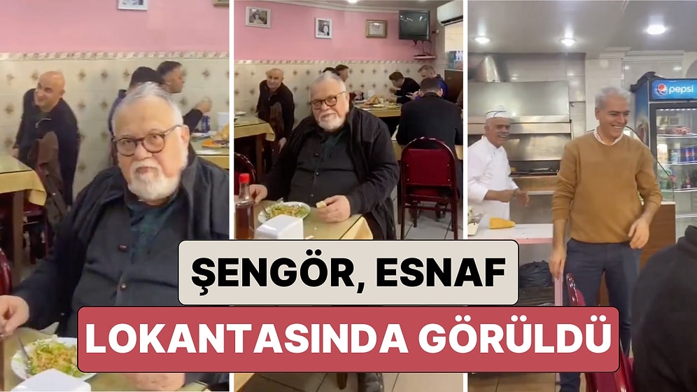 Yemek Yemeyi Çok Sevdiği Bilinen Prof. Dr. Celal Şengör Bir Esnaf Lokantasında Görüntülendi