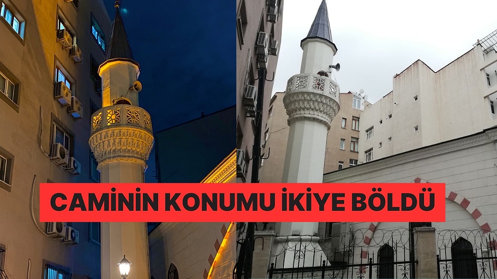 İstanbul Fatih'te Bir Apartmanla Yan Yana Olan Minare Tartışma Yarattı