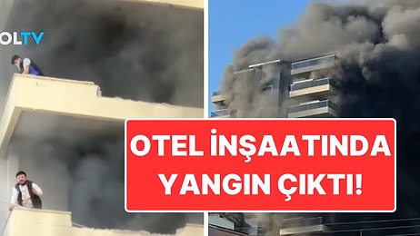 Antalya’da Otel İnşaatında Yangın: Mahsur Kalan İşçiler Kurtarıldı